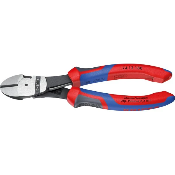 Knipex 7412-180 Kracht-zijsnijtang 180 mm met openingsveer