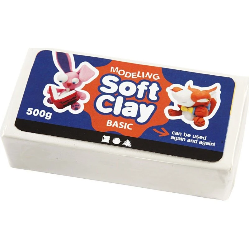 Zachte Klei Wit 500gr