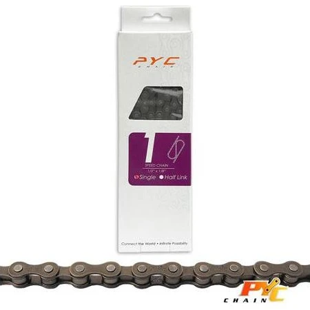 PYC Fietsketting 1/2 x 1/8" 114 Schakels Grijs