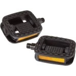 Falkx Basic Pedalen Set Zwart - Antislip & Reflectoren