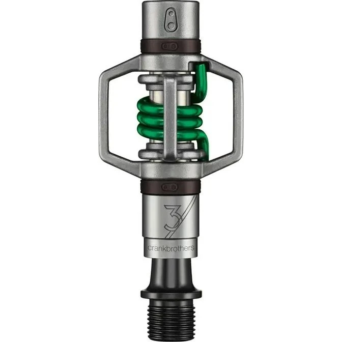 Crankbrothers Eggbeater 2 MTB Pedalen Zilver-Groen