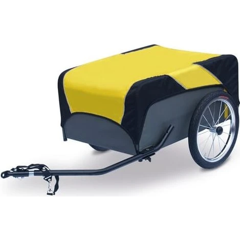Roland Fietskar Traveller Grijs/Geel + Koppeling
