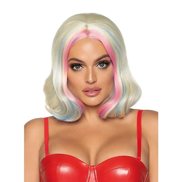 Harley Blonde Golvende Bobline Pruik, One Size