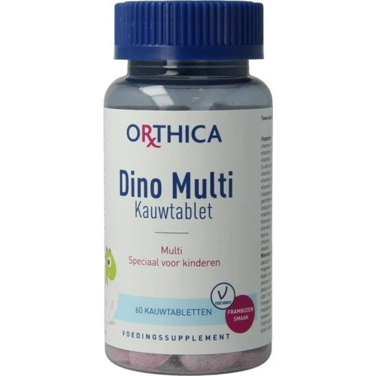 Orthica Dino Multi 60 Kauwtabletten (Framboos)
