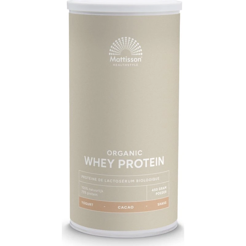 Mattisson Biologische Wei Proteïne Cacao 75% 450 g