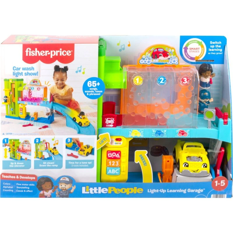 Fisher-Price Little People Interactieve Speelgoedgarage met Lichtjes en Geluiden
