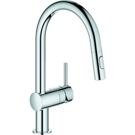 Grohe Minta Keukenkraan met Handdouche Supersteel 32321DC2