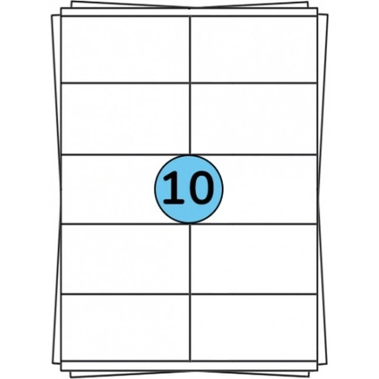 Inktkenners A4 Stickervellen Wit 105 x 57 mm