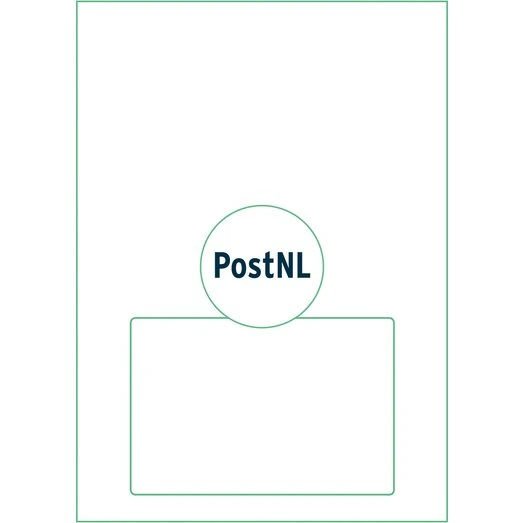 IEZZY Retourlabel PostNL A4 1000 vel 210x102mm
