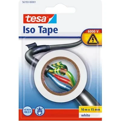 Tesa elektrische isolatietape wit 10 m x 15 mm