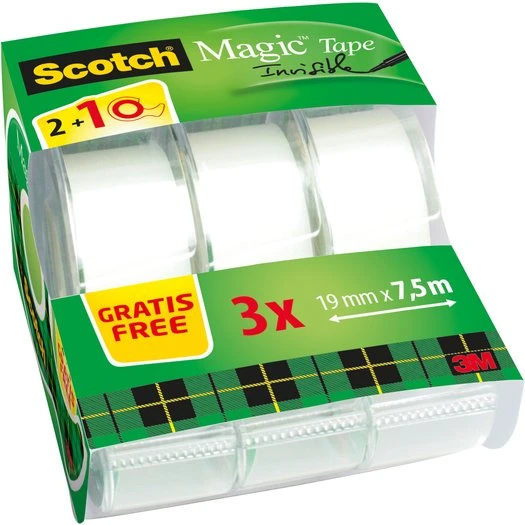 Scotch Magic 810 Plakband 19mm x 7,5m onzichtbaar mat