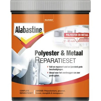 Alabastine Polyester & Metaal Reparatieset Transparant