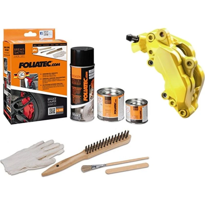 Foliatec Remklauwverf Geel | 3-componenten Set