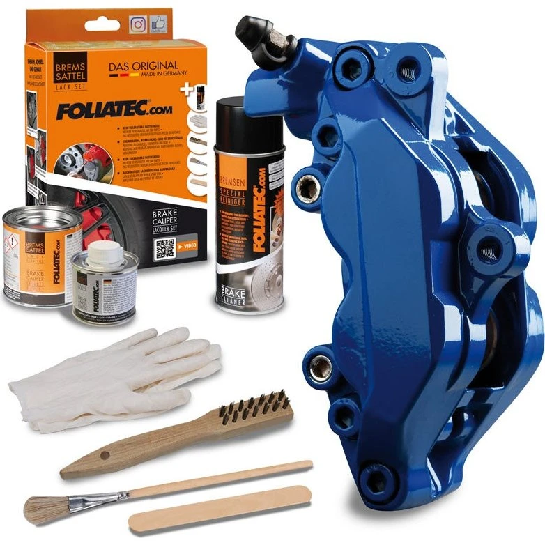 Foliatec Remklauwverf Blauw | 3-componenten Set
