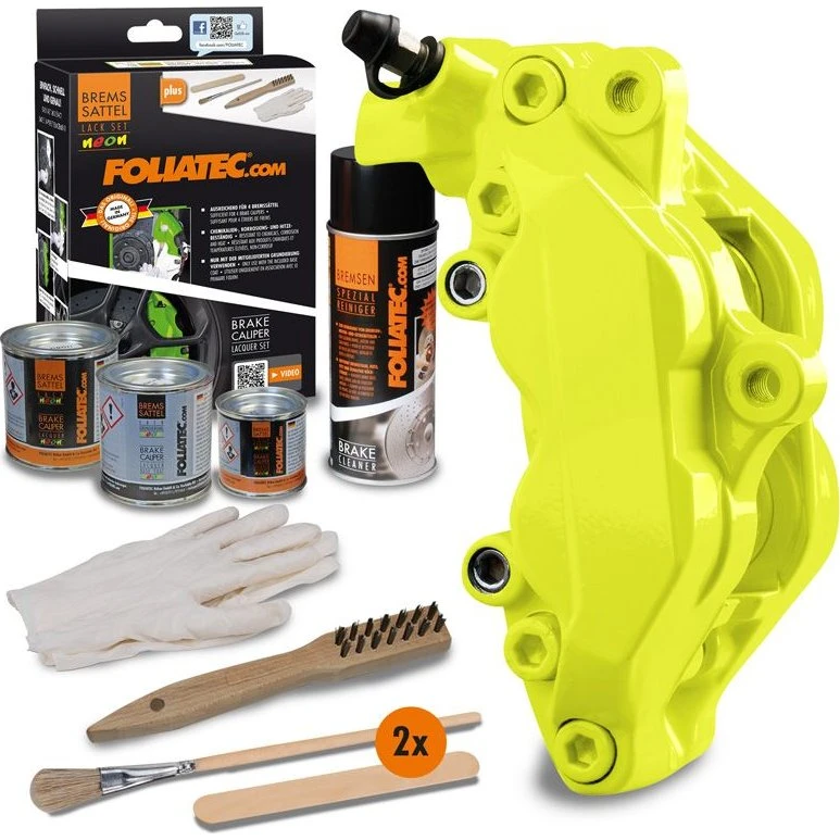 Foliatec Remklauwlakset NEON geel (4 componenten)