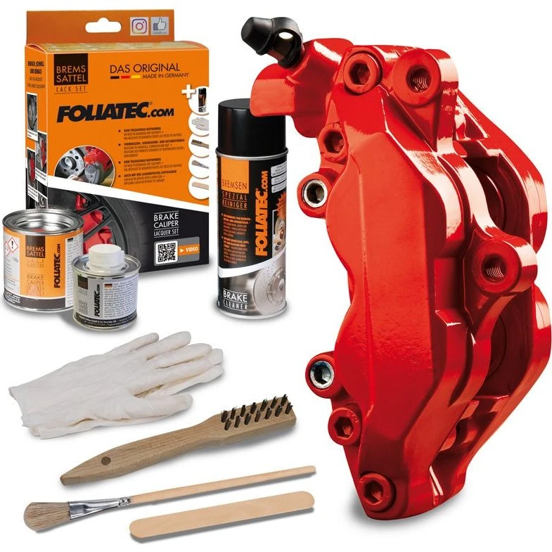 Foliatec Remklauwlakset Performance Rood Glanzend 3C