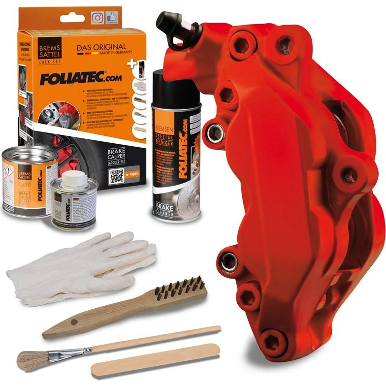 Foliatec Remklauwverf Matrood | 3-componentenset