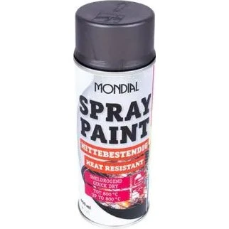 Mondial Spray Hittebestendig Antraciet 400ml