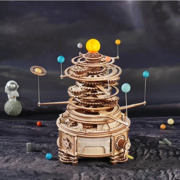 Robotime Mechanical Orrery ST001 - Houten Zonnestelsel Bouwpakket