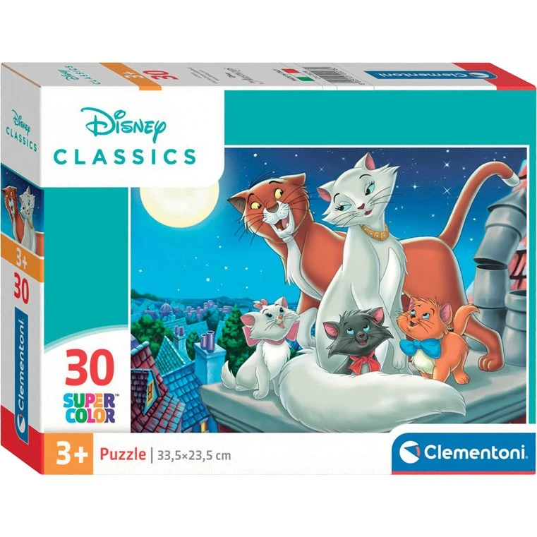 Clementoni Legpuzzel Super Color Disney Aristokatten 30 stukjes