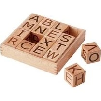 Kids Concept Houten Blokken Alfabet Naturel