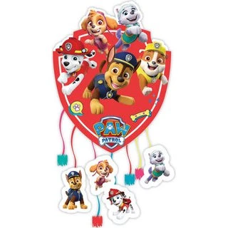 Paw Patrol Pinata 20x27 cm, Rood en Wit