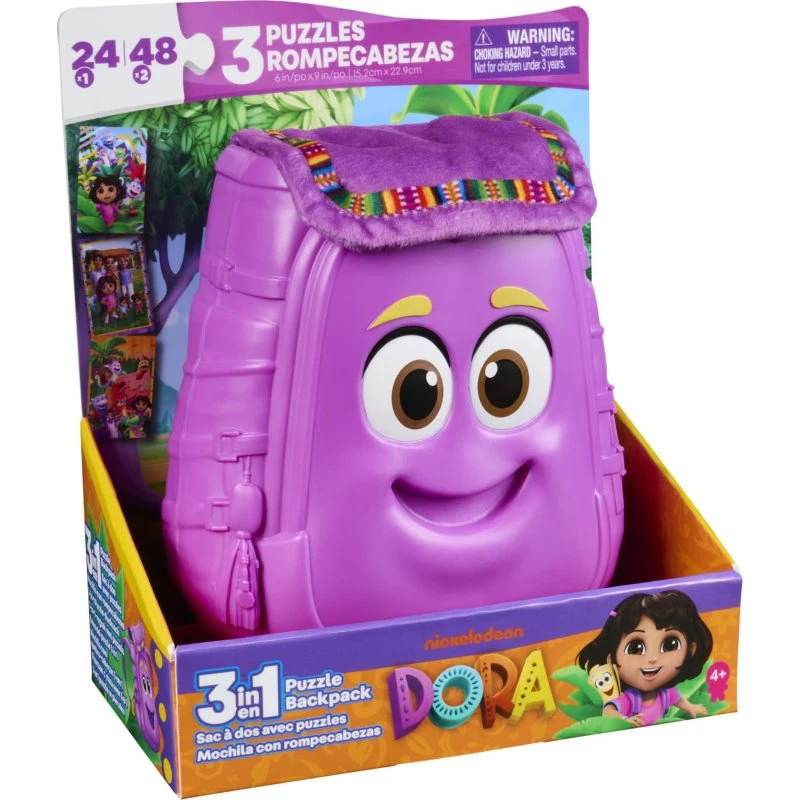 Spin Master Games Dora 3-pack Puzzel in Rugzak