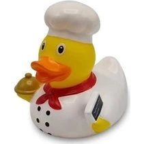 Lilalu Chef Badeend - Rubberen badeend met uniek karakter