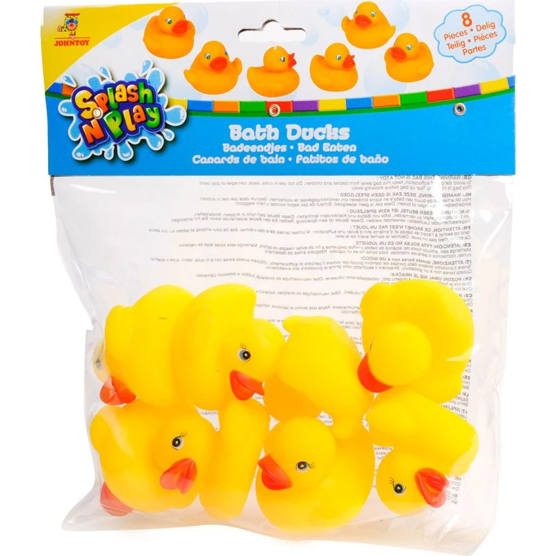 Happy World Badeendjes in Zakje 8 stuks Geel