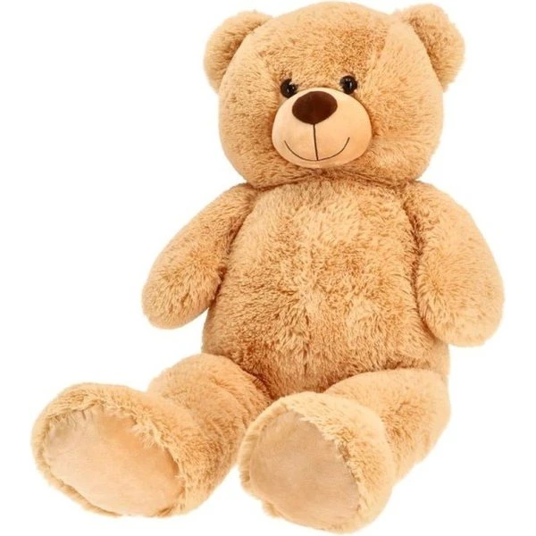 Pluchiez Knuffelbeer Zittend 100 cm Lichtbruin