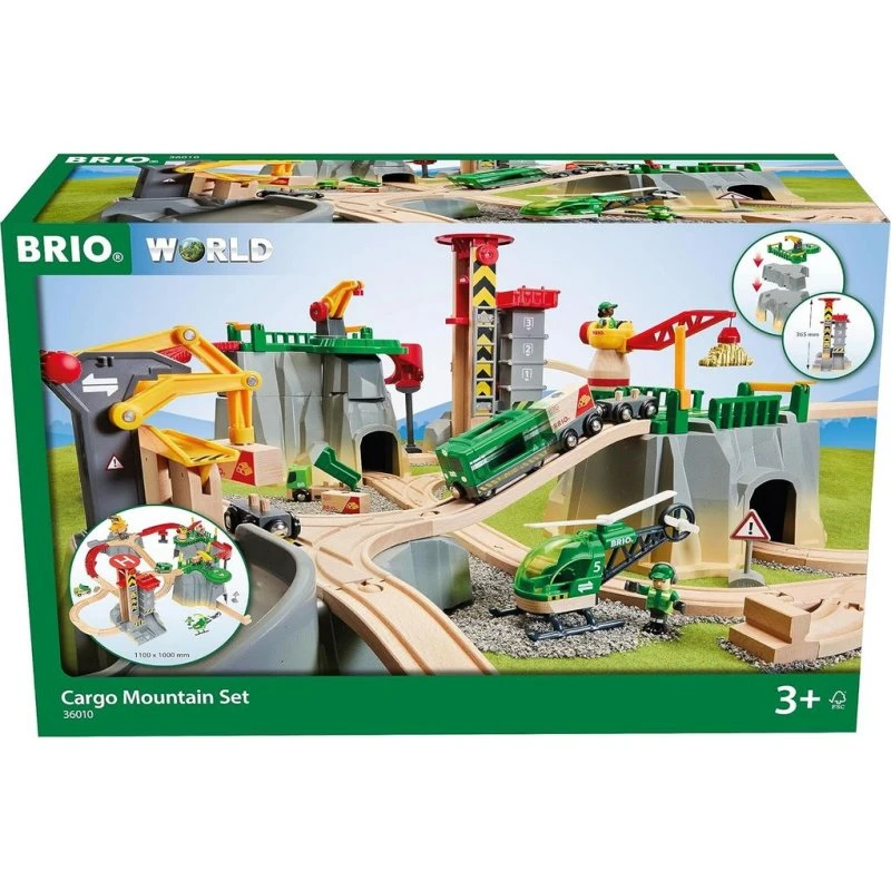 BRIO 36010 Cargo Mountain Set - Treinbaan met 49 onderdelen