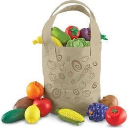 Learning Resources New Sprouts Vers Geplukt Fruit & Groenten Tas (17 stks)