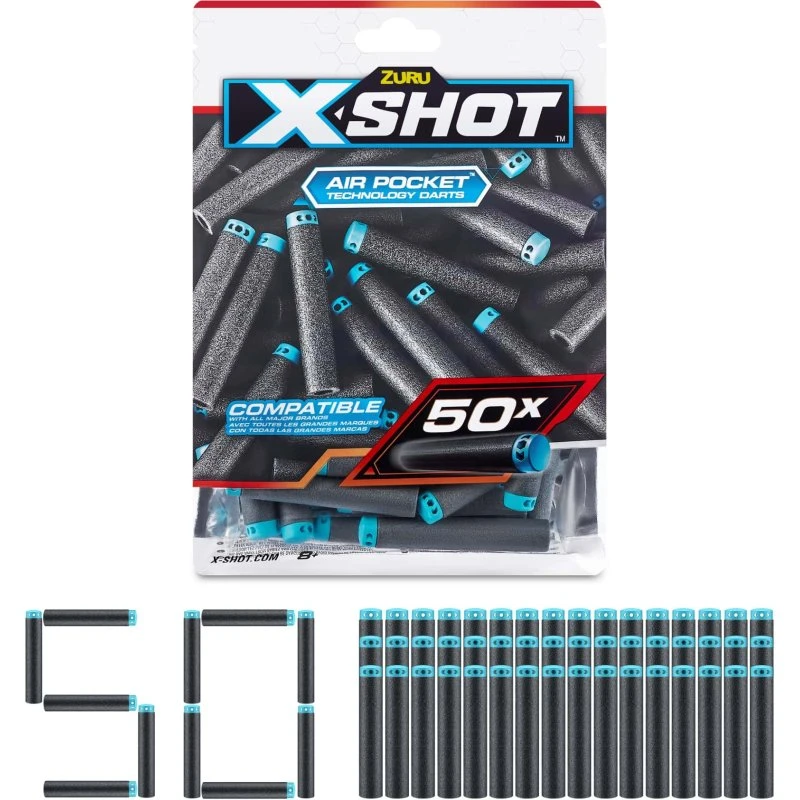 X-Shot Air Pocket Technology Pijltjes Set van 50