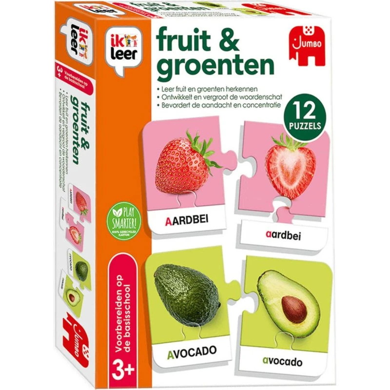 Jumbo Ik Leer Fruit & Groenten – Educatief Puzzelspel vanaf 3 jaar