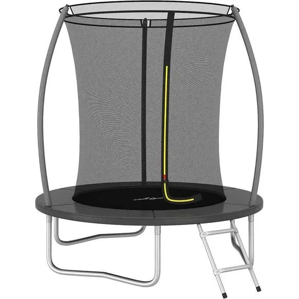 vidaXL Rond Trampolineset 183x52 cm, 80 kg, met veiligheidsnet en ladder