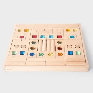 Tickit Houten & Juwelen Bouw Blokken 82 Stuks
