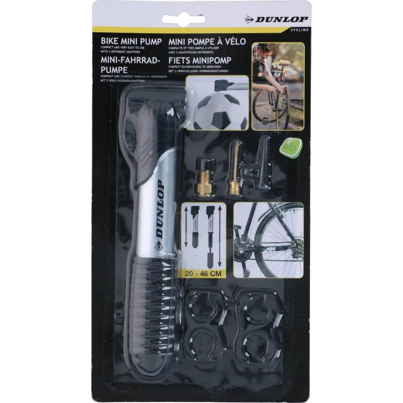Dunlop Mini Fietspomp Grijs 6 Bar