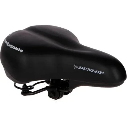 Dunlop Fietszadel met Gel - Zwart