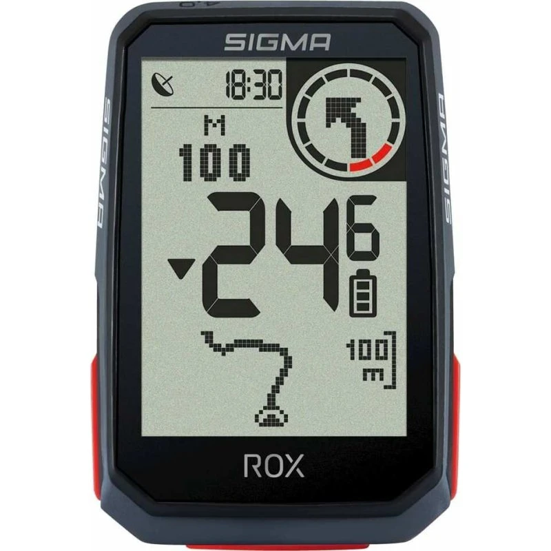 Sigma ROX 4.0 GPS Fietscomputer Wit HR + Sensoren Top Mount