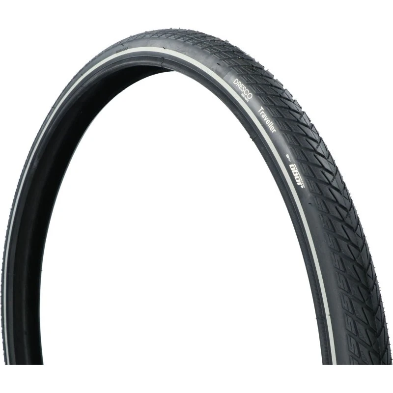 Dresco Anti-Lek Buitenband Traveller 28 x 1.60 (42-622) Zwart met Reflectie