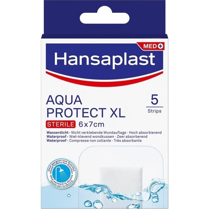 Hansaplast Aqua Protext XL Steriele Pleisters 6x7cm