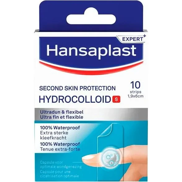 Hansaplast Second Skin Hydrocolloid S Pleister 10 stuks