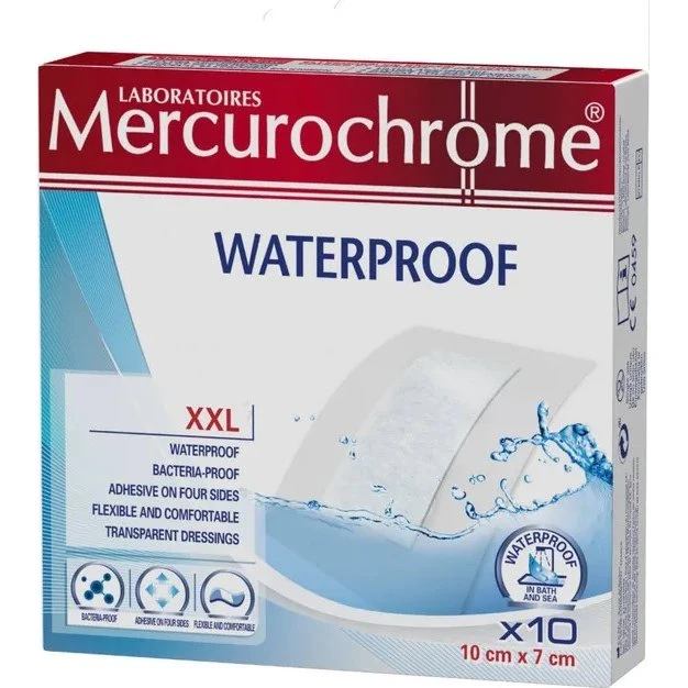 Mercurochrome Waterproof XXL 10 pleisters