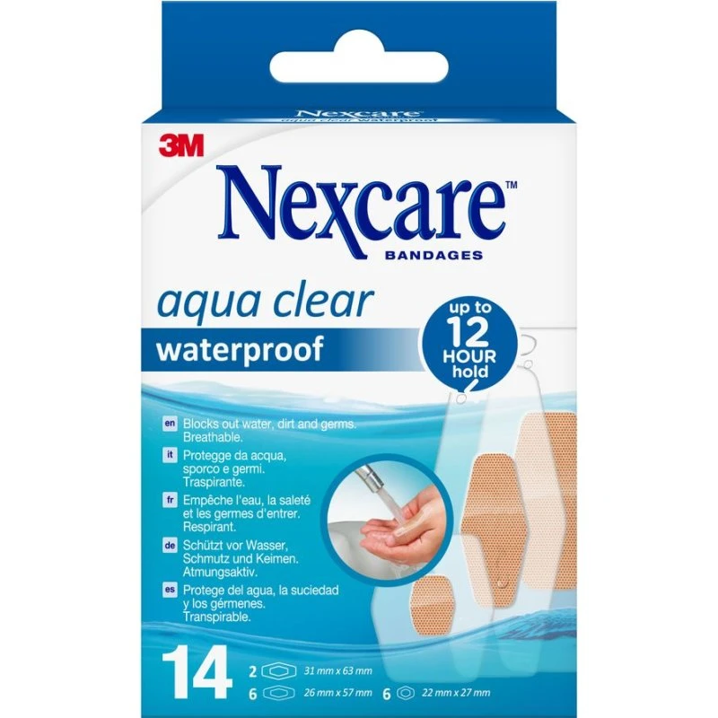 Nexcare Aqua Clear Waterdichte Pleisters 14 stuks