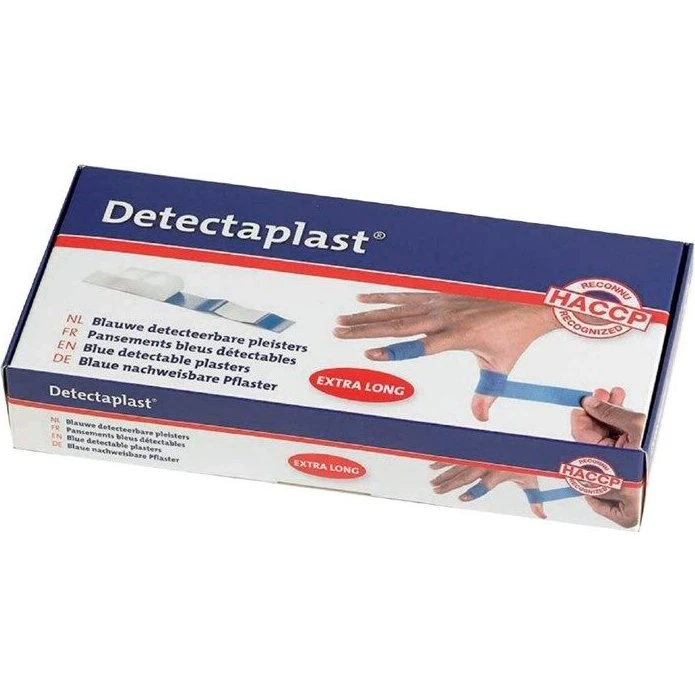 Detectaplast Waterdichte Blauwe Pleister 18x2 cm 100 St