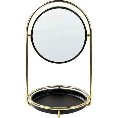 INDRE Make-upspiegel Goud, 17x17x29 cm