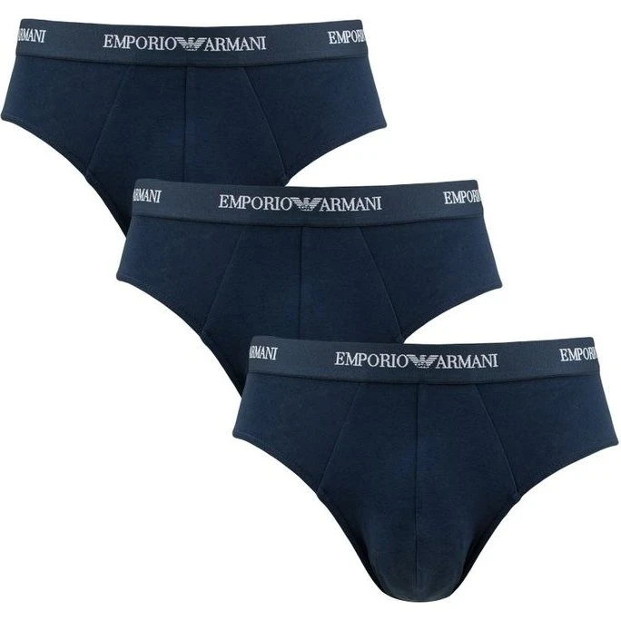 Emporio Armani Slips 3-pack blauw