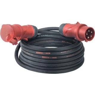 TITANEX Verlengkabel 20 m CEE 16A 5x2,5 mm² Zwart