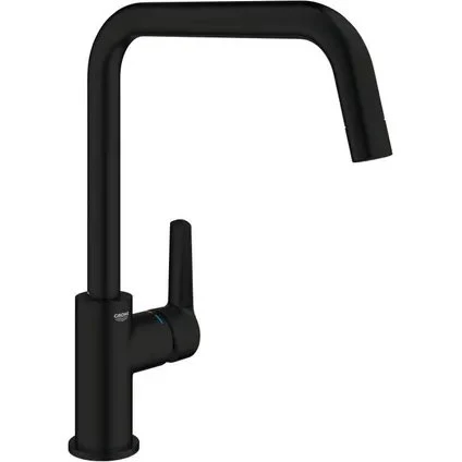 GROHE Start QuickFix Keukenmengkraan Hoge Uitloop Mat Zwart