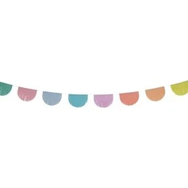 Pastel Franjesguirlande 6m